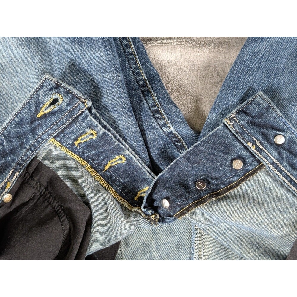 Diesel Zathan Bootcut Jeans Men’s 34x32 Blue Denim Distressed Ripped - Picture 8 of 14
